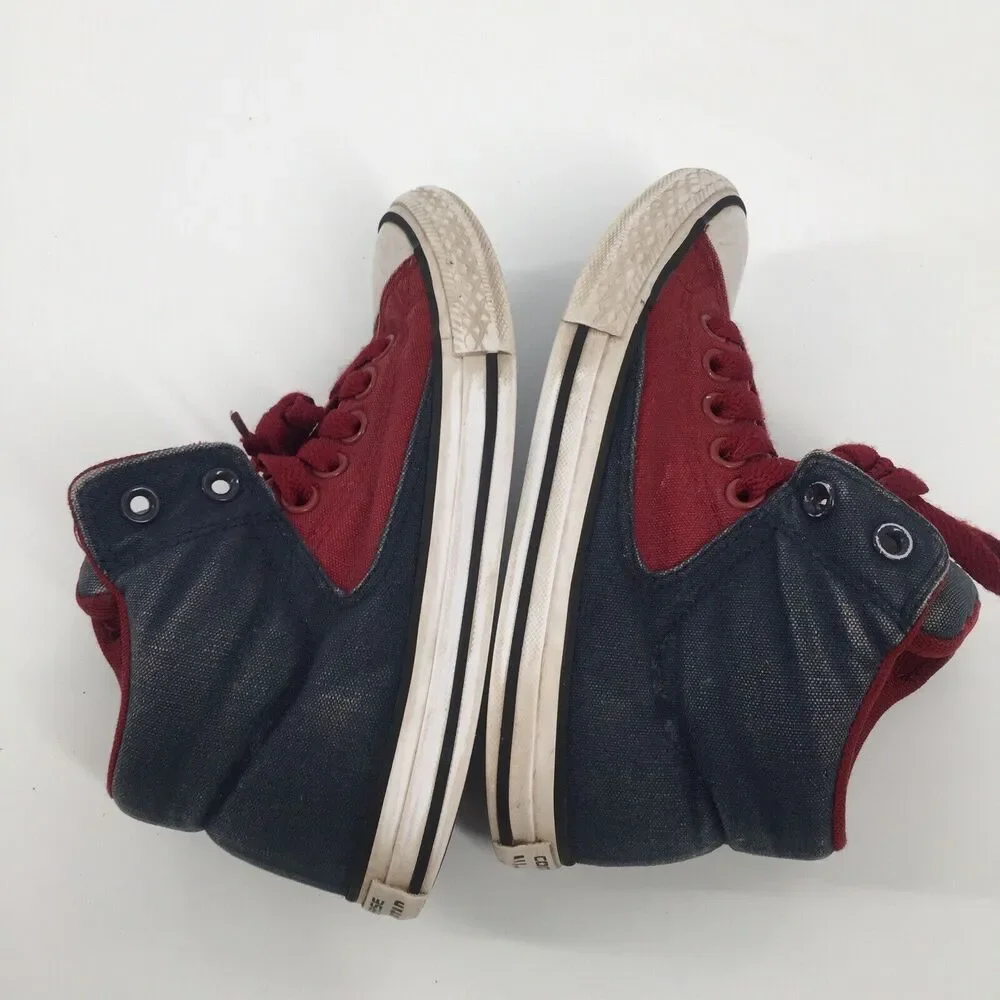 Converse All Star Chuck Taylor High Top Street Sneakers 2 Big Kid Red Blue Youth